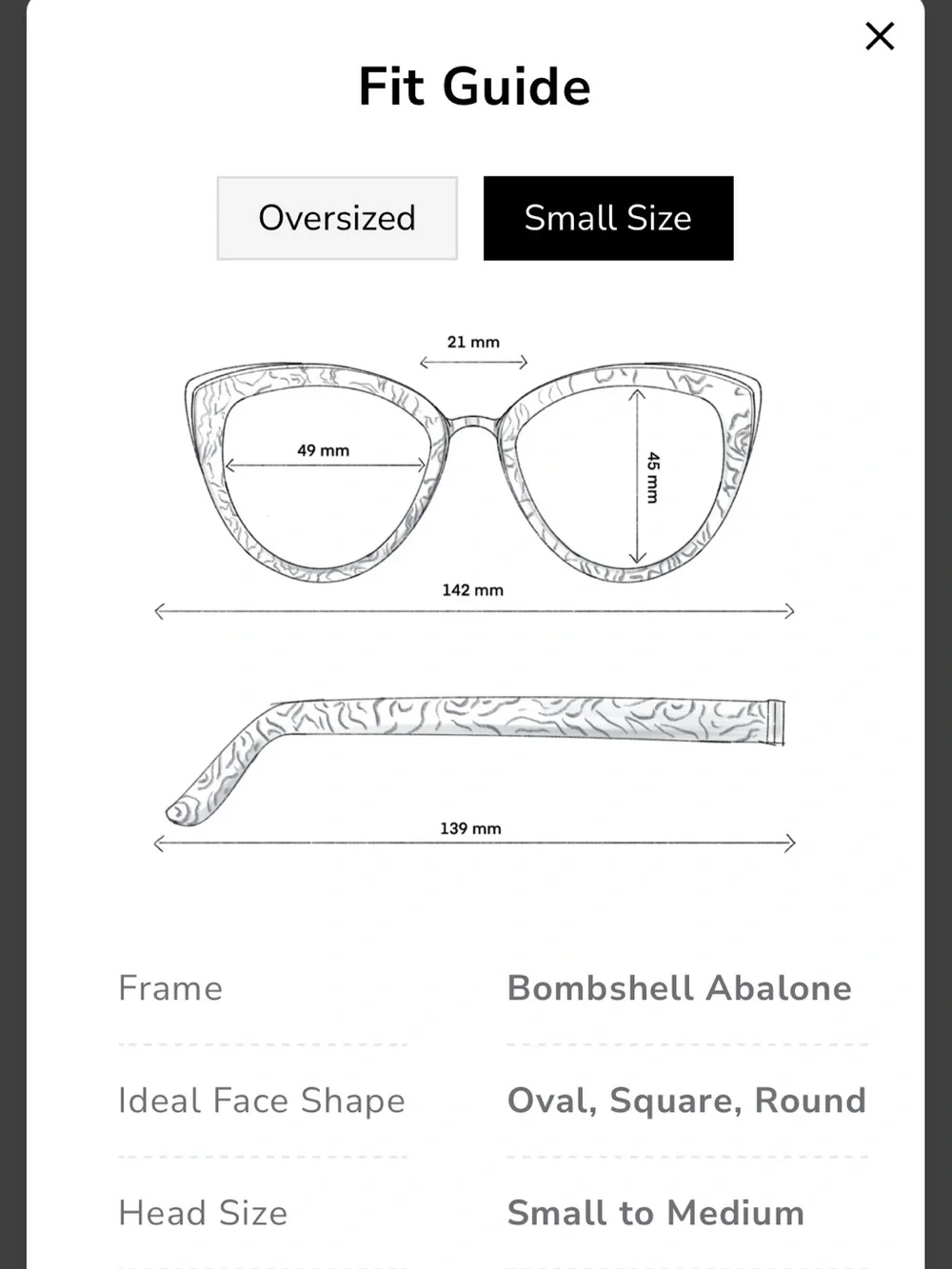 SLYK shades - BOMBSHELL ABALONE